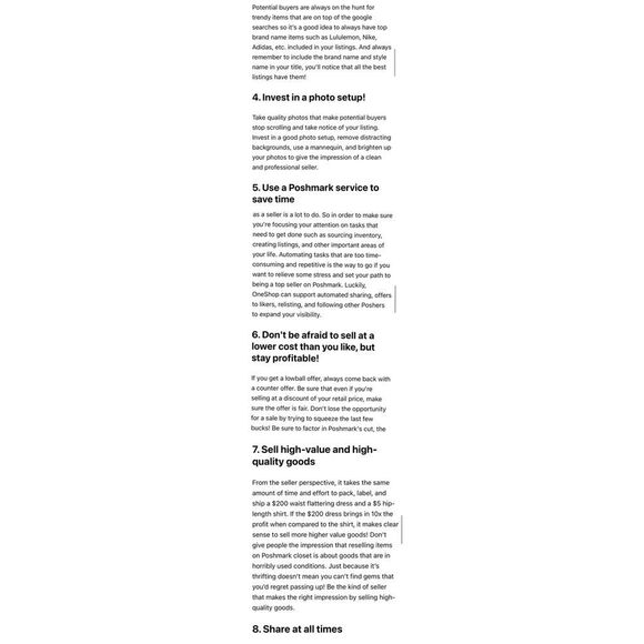 OneShop Referral Link - Signup Code - Poshmark Bot - Auto Share - Picture 11 of 13